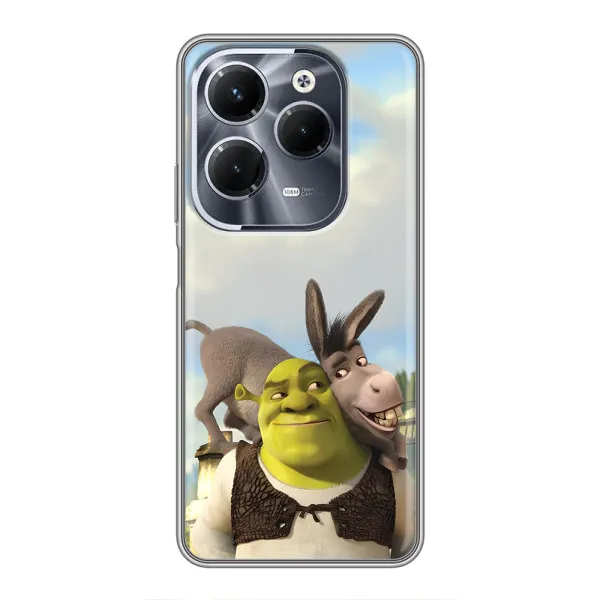 Чехол с принтом «Шрек и Осел» для Infinix Hot 40 Pro