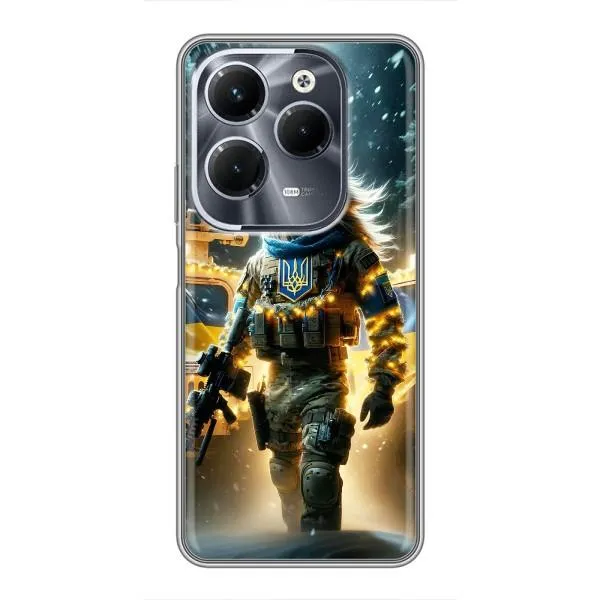 Чехол с принтом «ЛЕВ ЗСУ» для Infinix Hot 40 Pro Чехол с принтом «ЛЕВ ЗСУ» для Infinix Hot 40 Pro