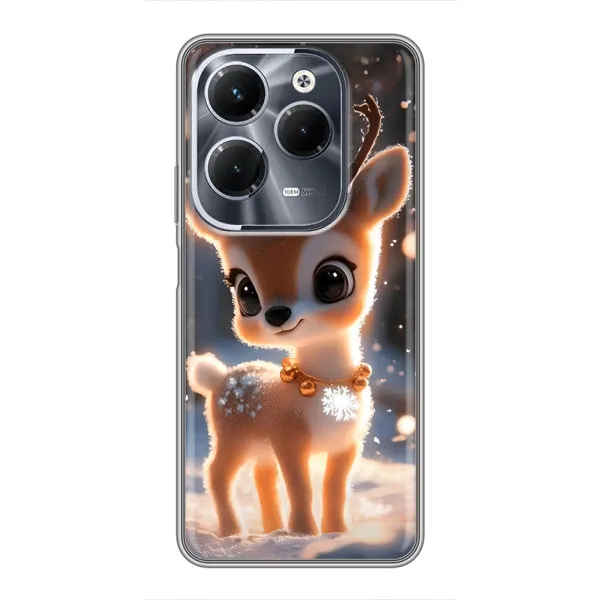 Чехол с принтом «Олененок» для Infinix Hot 40 Pro