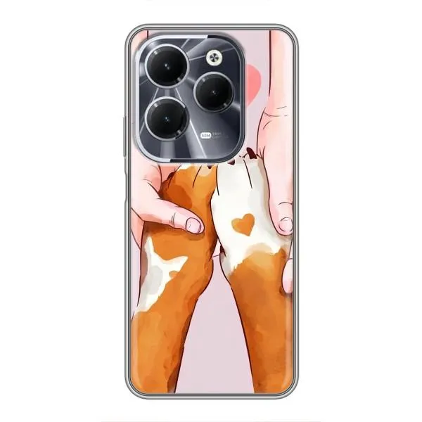 Чехол с принтом «Любовь к собакам» для Infinix Hot 40 Чехол с принтом «Любовь к собакам» для Infinix Hot 40