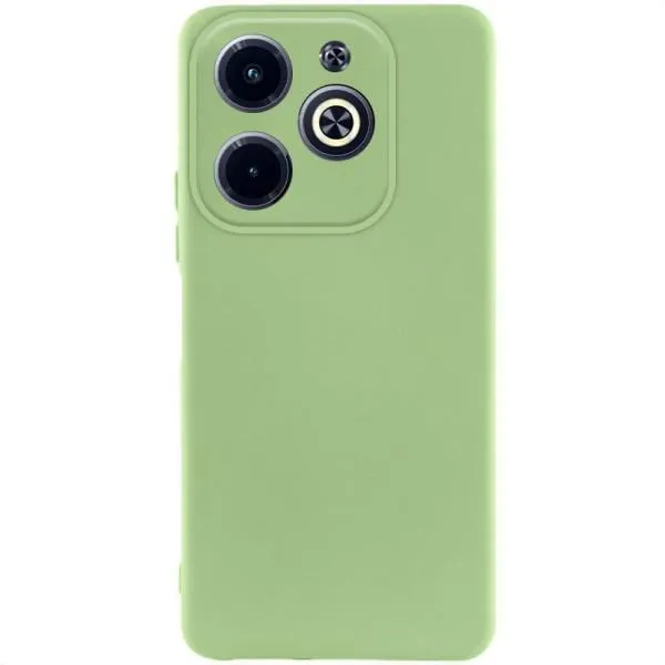 Чехол TPU GETMAN Liquid Silk Full Camera для Infinix Hot 40i — Зеленый Чехол TPU GETMAN Liquid Silk Full Camera для Infinix Hot 40i — Зеленый