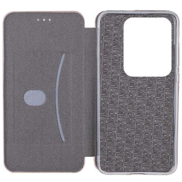 Кожаный чехол-книжка Classy для Infinix Hot 40i / Spark Go 2024 / Spark 20 — Rose Gold — фото 4
