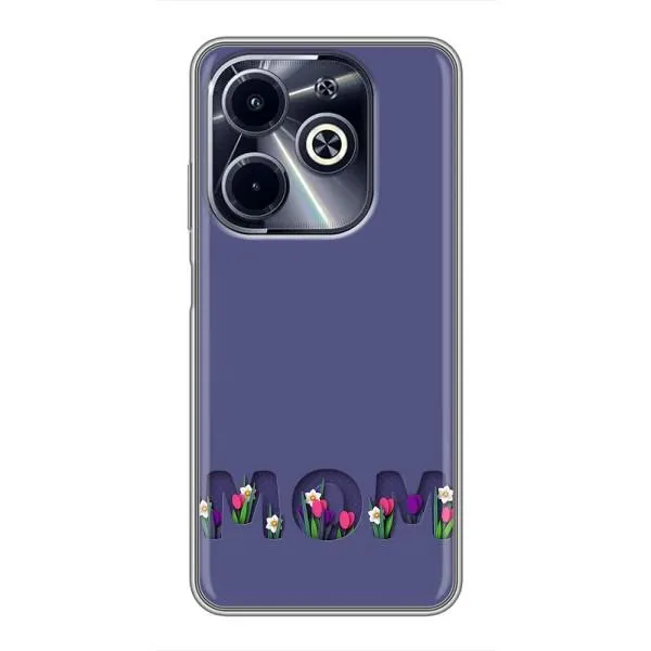 Чохол з принтом «Мама в квітах» для Infinix Hot 40i Чохол з принтом «Мама в квітах» для Infinix Hot 40i