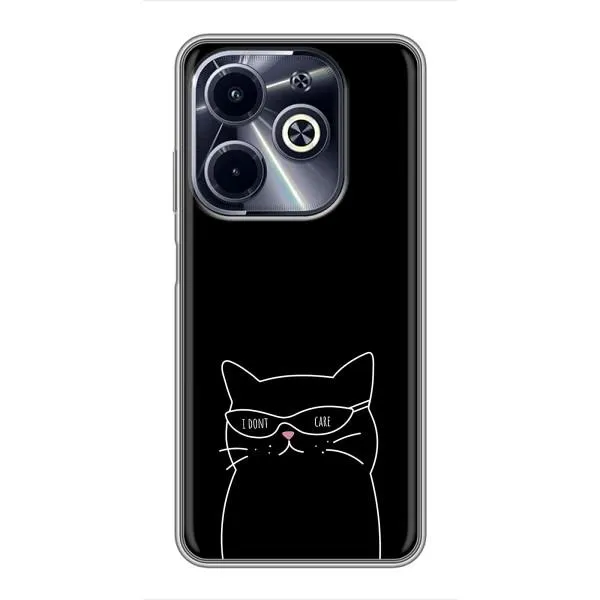 Чехол с принтом «Равнодушный кот» для Infinix Hot 40i Чехол с принтом «Равнодушный кот» для Infinix Hot 40i