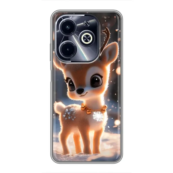 Чехол с принтом «Олененок» для Infinix Hot 40i Чехол с принтом «Олененок» для Infinix Hot 40i