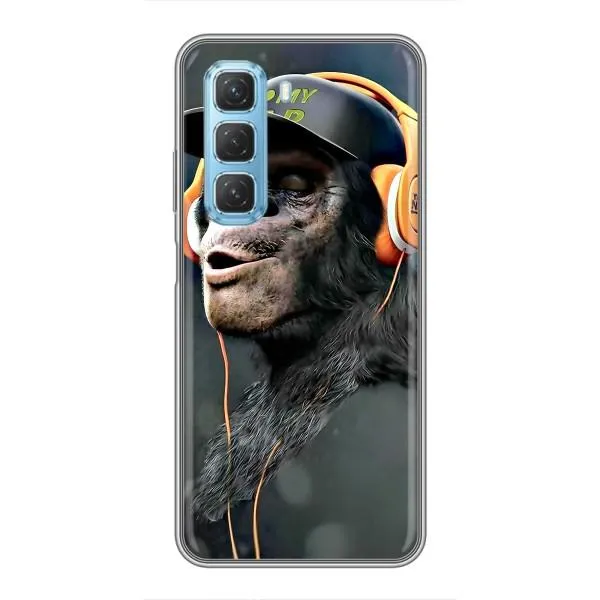 Чехол с принтом «В наушниках» для Infinix Hot 50 5G Чехол с принтом «В наушниках» для Infinix Hot 50 5G