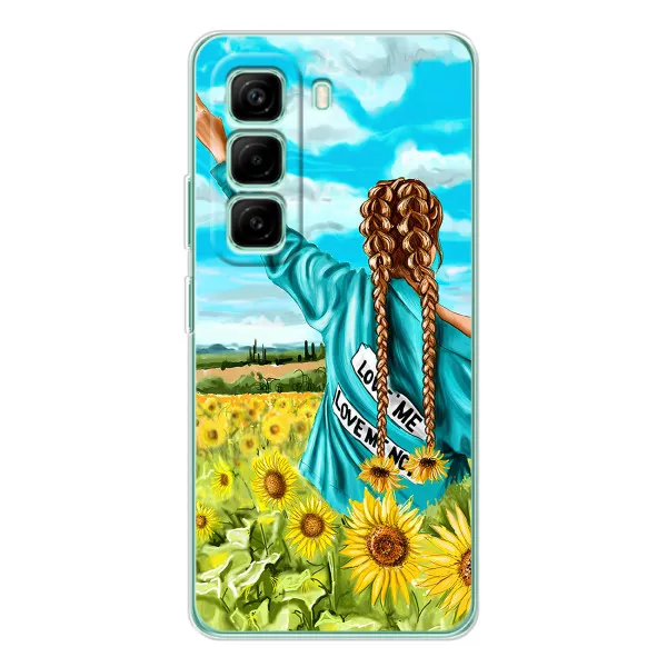 Чехол с принтом «Украиночка» для Infinix Hot 50 Pro Plus Чехол с принтом «Украиночка» для Infinix Hot 50 Pro Plus