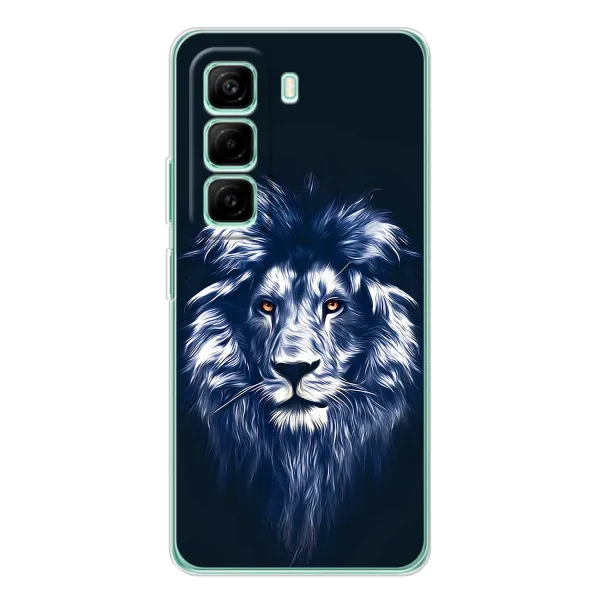 Чехол с принтом «Синий Лев» для Infinix Hot 50 Pro Plus Чехол с принтом «Синий Лев» для Infinix Hot 50 Pro Plus