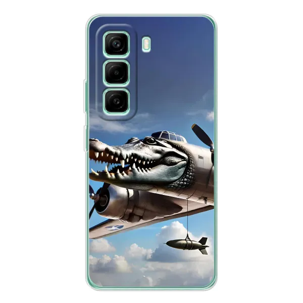 Чехол с принтом «Бомбардиро крокодило» для Infinix Hot 50 Pro Plus