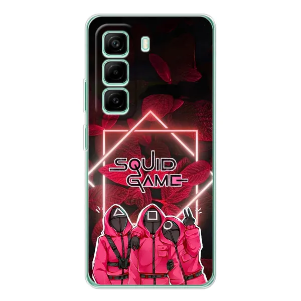 Чехол с принтом «Охранники Игра кальмара» для Infinix Hot 50 Pro Plus Чехол с принтом «Охранники Игра кальмара» для Infinix Hot 50 Pro Plus