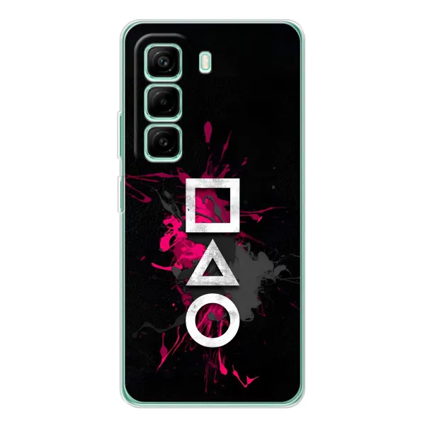 Чехол с принтом «Символы Игра кальмара» для Infinix Hot 50 Pro Plus Чехол с принтом «Символы Игра кальмара» для Infinix Hot 50 Pro Plus