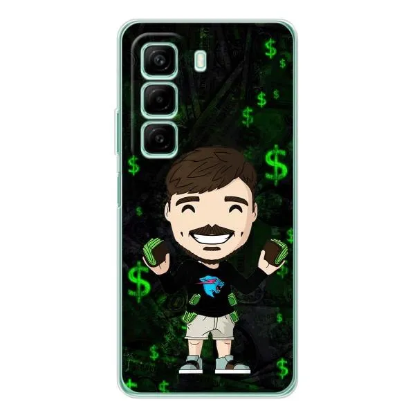 Чехол с принтом «Блогер Beast» для Infinix Hot 50 Pro