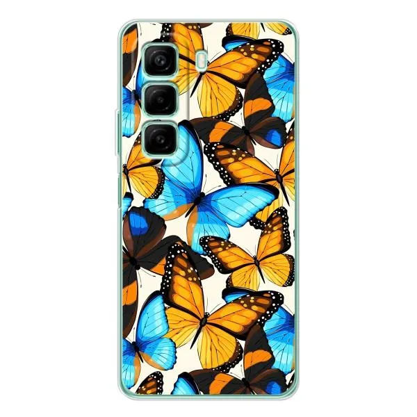 Чехол с принтом «Яркие бабочки» для Infinix Hot 50 Pro Чехол с принтом «Яркие бабочки» для Infinix Hot 50 Pro