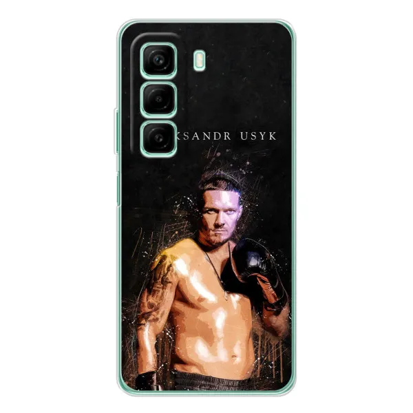 Чехол с принтом «Боксер Александр Усик» для Infinix Hot 50 Pro