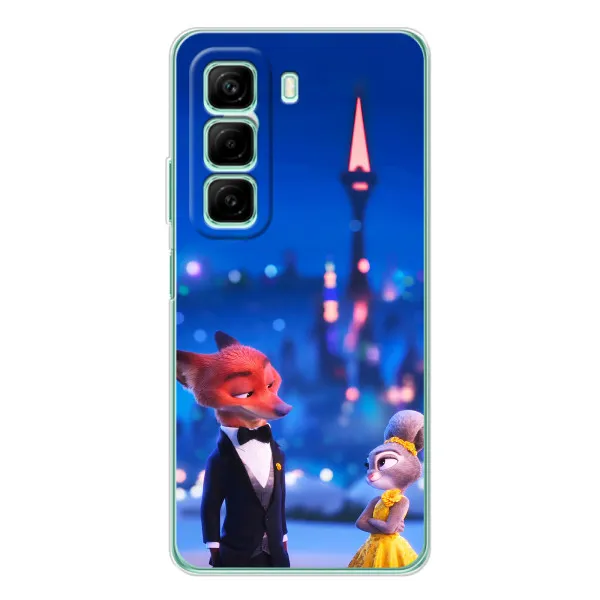 Чехол с принтом «Романтический вечер Зверополис» для Infinix Hot 50 Pro