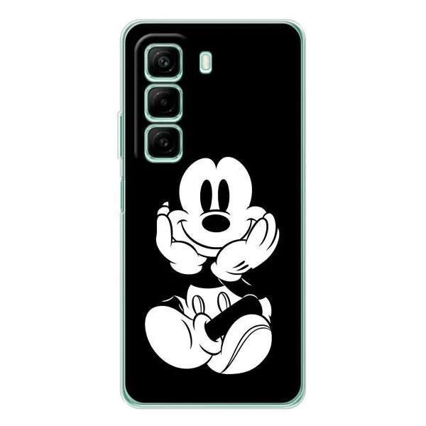 Чехол с принтом «Микки на черном» для Infinix Hot 50 Pro Чехол с принтом «Микки на черном» для Infinix Hot 50 Pro