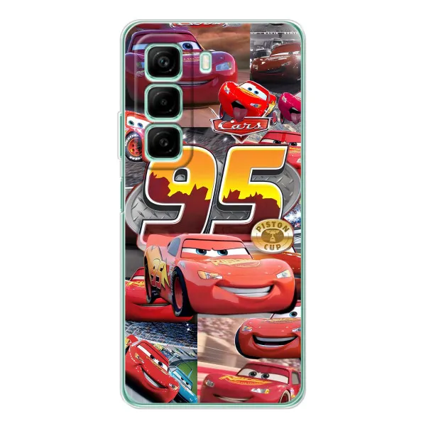 Чехол с принтом «Коллаж Молния Маквин» для Infinix Hot 50 Чехол с принтом «Коллаж Молния Маквин» для Infinix Hot 50
