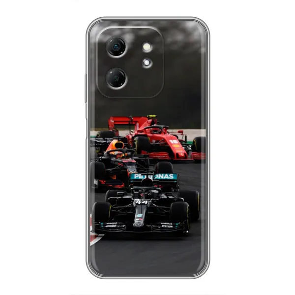 Чехол с принтом «Гонка Формула 1» для Infinix Hot 50i