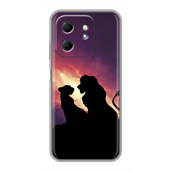 Чехол с принтом «Силуэт Симба и Налу» для Infinix Hot 50i