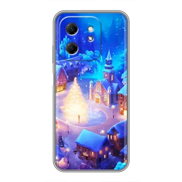 Чехол с принтом «Рождественский город» для Infinix Hot 50i