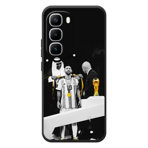 Чехол с принтом «Месси в накидке» для Infinix Hot 60 Pro Plus