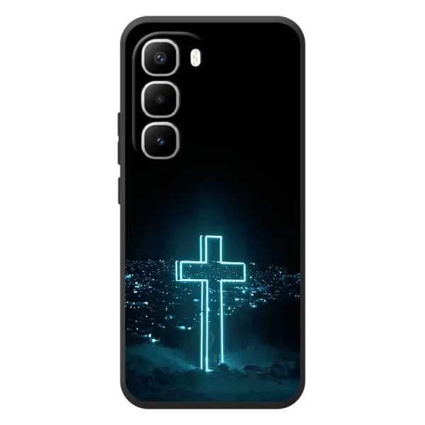 Чехол с принтом «Крест и город» для Infinix Hot 60 Pro Plus Чехол с принтом «Крест и город» для Infinix Hot 60 Pro Plus
