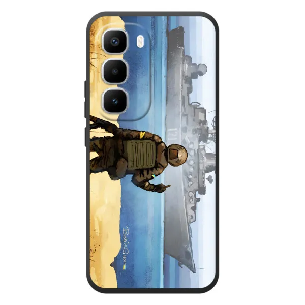 Чехол с принтом «Русский корабль» для Infinix Hot 60 Pro Plus