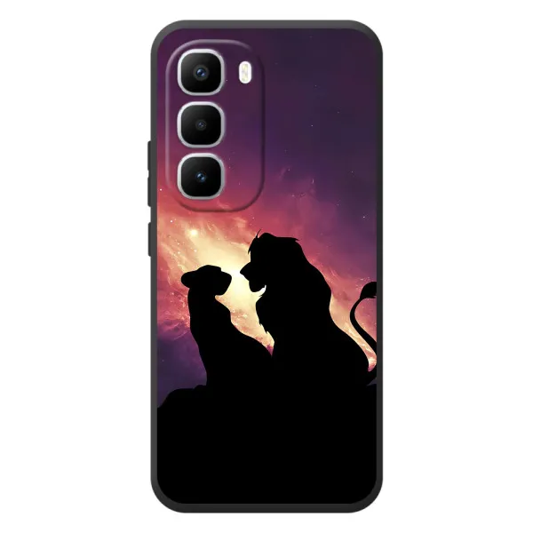 Чехол с принтом «Силуэт Симба и Налу» для Infinix Hot 60 Pro Plus
