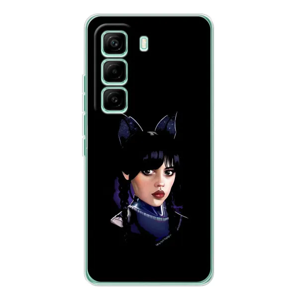 Чехол с принтом «серьезная Уэнздей» для Infinix Hot 60 Pro