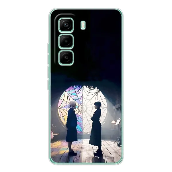 Чехол с принтом «Уэнздей и Инид» для Infinix Hot 60 Pro
