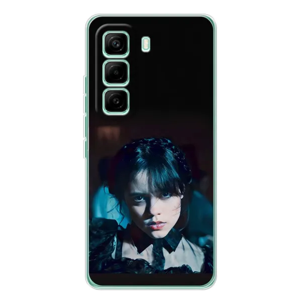 Чехол с принтом «взгляд Уэнздей» для Infinix Hot 60 Pro