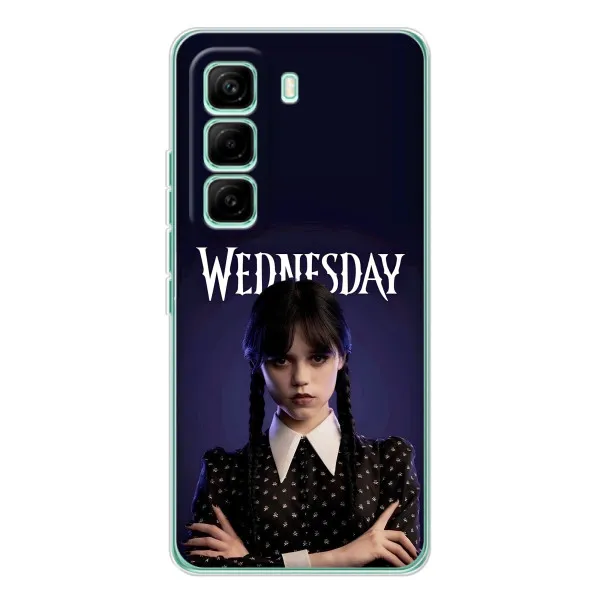 Чехол с принтом «Wednesday» для Infinix Hot 60 Pro