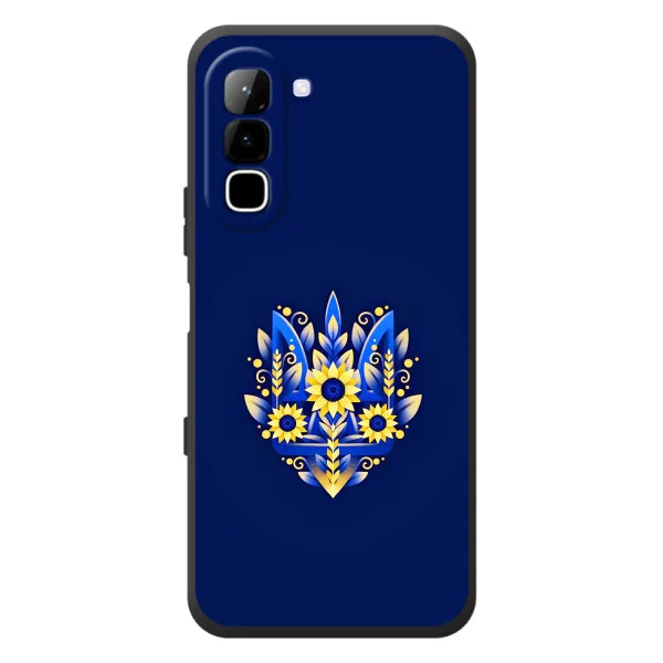 Чехол с принтом «Цветочный Герб» для Infinix Hot 70
