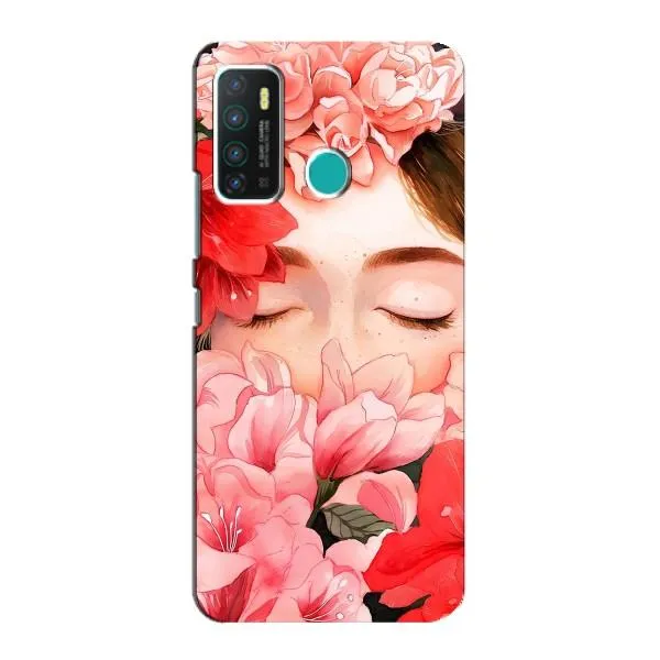 Чохол з принтом «Очі в квітах» для Infinix Hot 9 / Hot 9 Pro