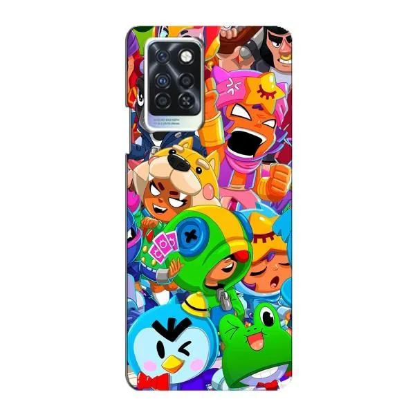 Чехол с принтом «Герои Бравл Старс» для Infinix Note 10 Pro