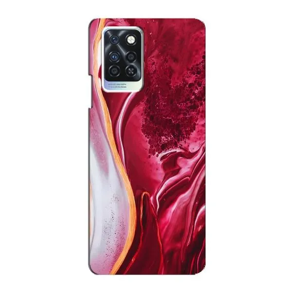 Чохол з принтом «Мрамор червоний» для Infinix Note 10 Pro Чохол з принтом «Мрамор червоний» для Infinix Note 10 Pro