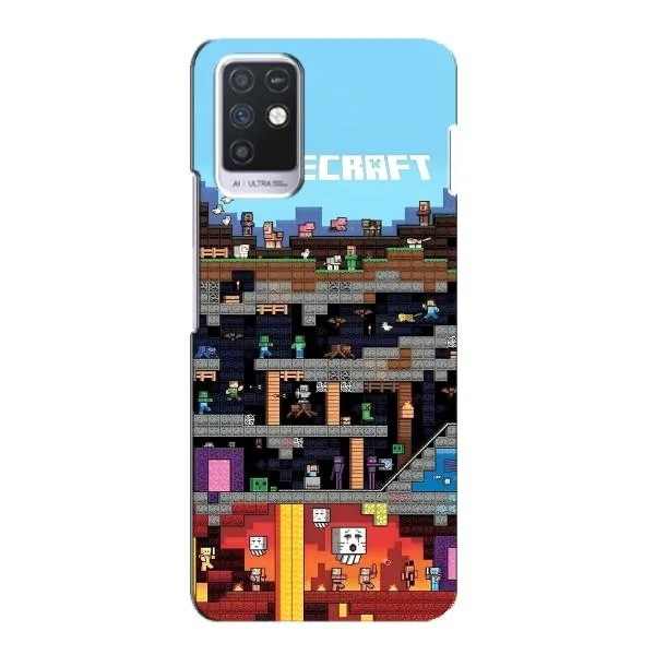 Чехол с принтом «фон Minecraft» для Infinix Note 10