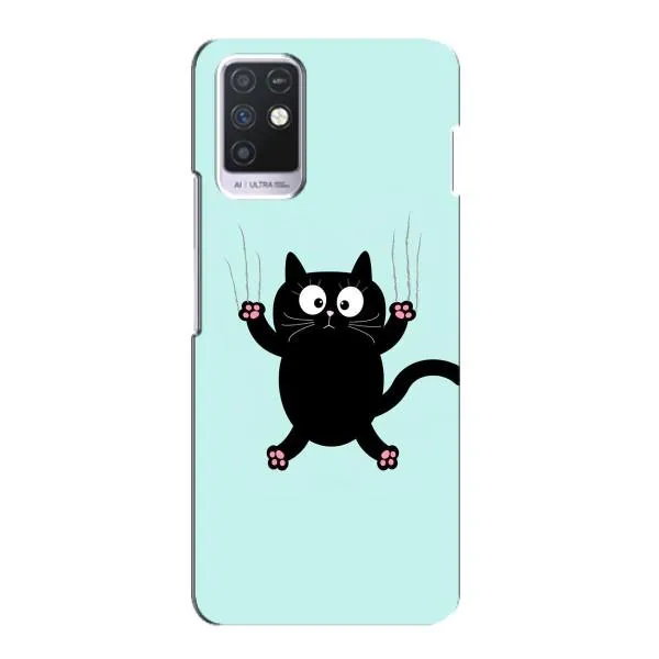 Чехол с принтом «Падающий кот» для Infinix Note 10