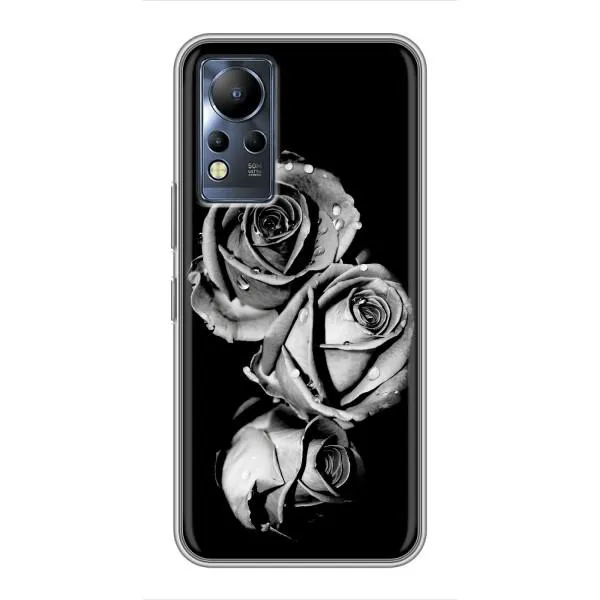 Чехол с принтом «Черная роза» для Infinix Note 11