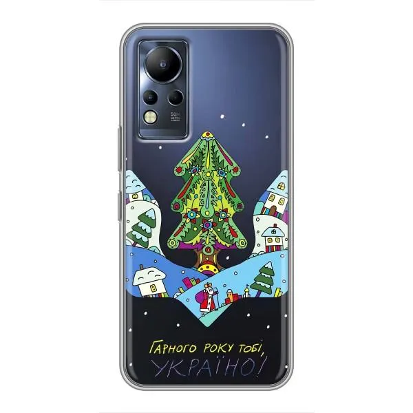 Чехол с принтом «Рождественский герб» для Infinix Note 11