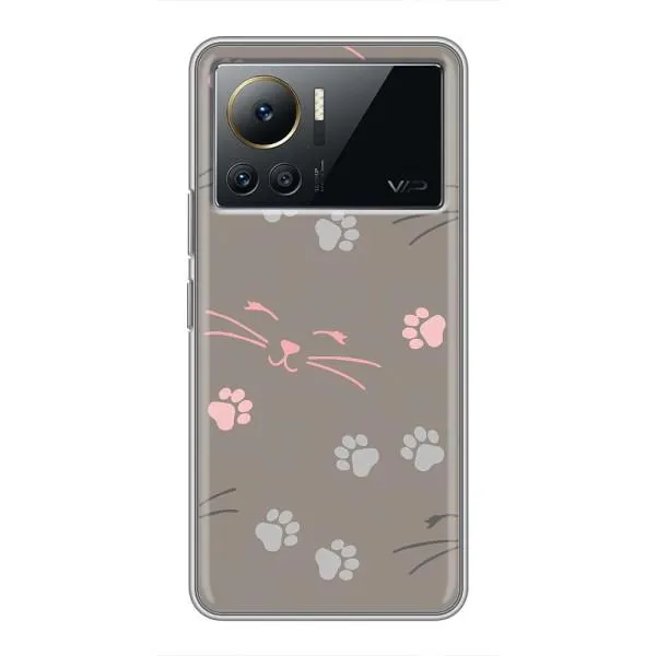 Чехол с принтом «Лапы и усы» для Infinix Note 12 2023 Чехол с принтом «Лапы и усы» для Infinix Note 12 2023