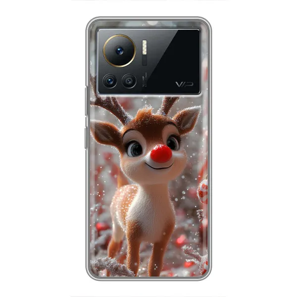 Чехол с принтом «Олень с носом» для Infinix Note 12 2023