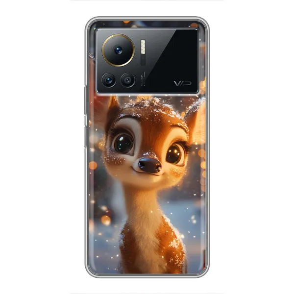 Чехол с принтом «Олененок среди гирлянд» для Infinix Note 12 2023