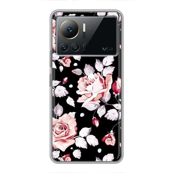 Чехол с принтом «Цветочки на черном» для Infinix Note 12 Pro (4G) Чехол с принтом «Цветочки на черном» для Infinix Note 12 Pro (4G)