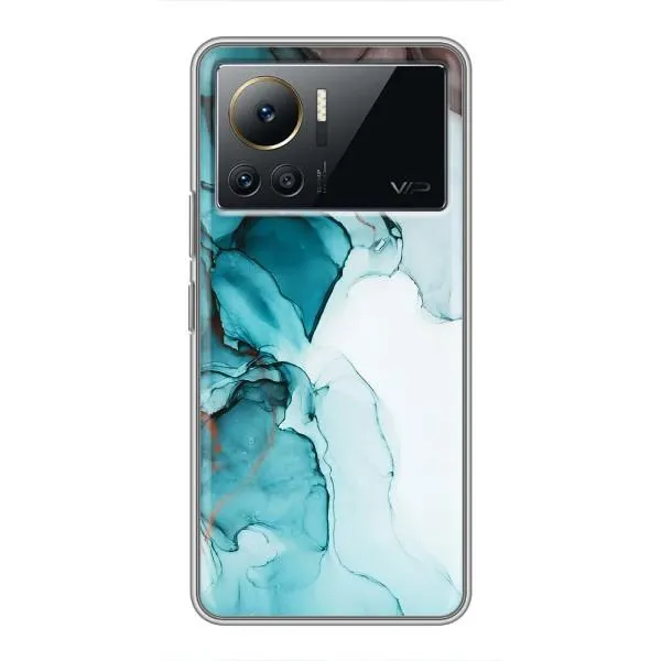 Чохол з принтом «Бірюзовий мрамор» для Infinix Note 12 Pro (4G)