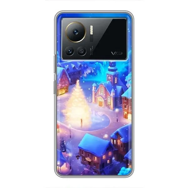 Чехол с принтом «Рождественский город» для Infinix Note 12 Pro (4G)