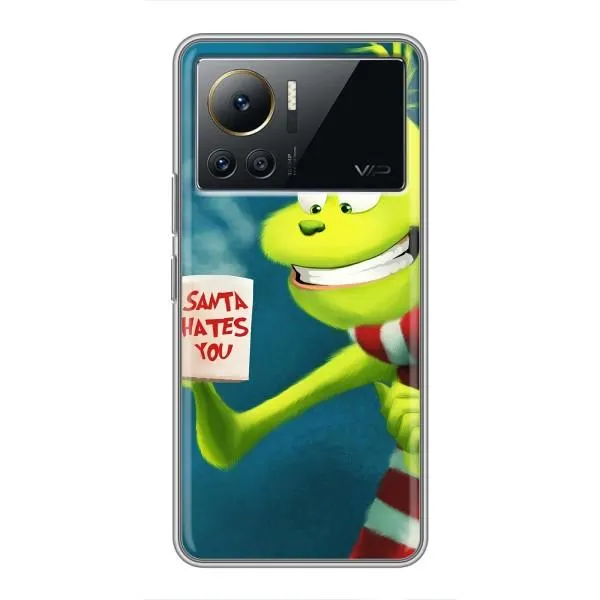 Чехол с принтом «Зеленый Гринч» для Infinix Note 12 Pro (4G)