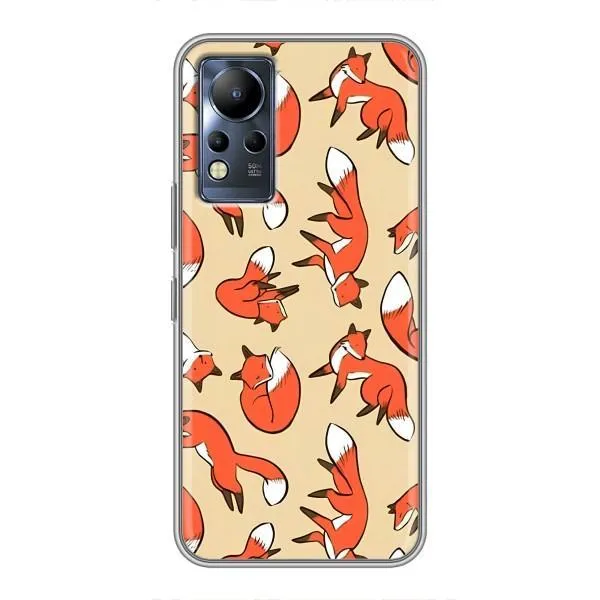 Чехол с принтом «Лисички» для Infinix Note 12 Чехол с принтом «Лисички» для Infinix Note 12