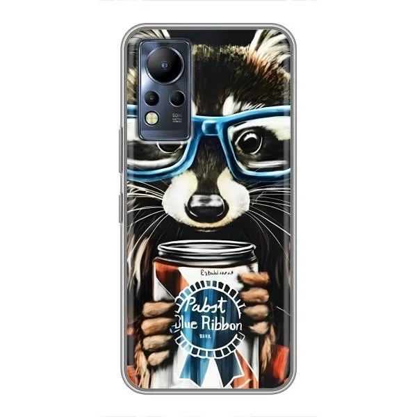 Чехол с принтом «Енот с банкой» для Infinix Note 12 Чехол с принтом «Енот с банкой» для Infinix Note 12