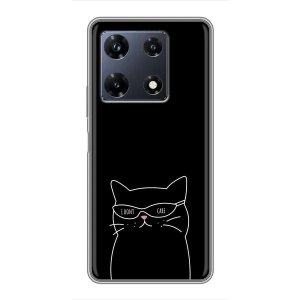 Чехол с принтом «Равнодушный кот» для Infinix Note 30 Pro